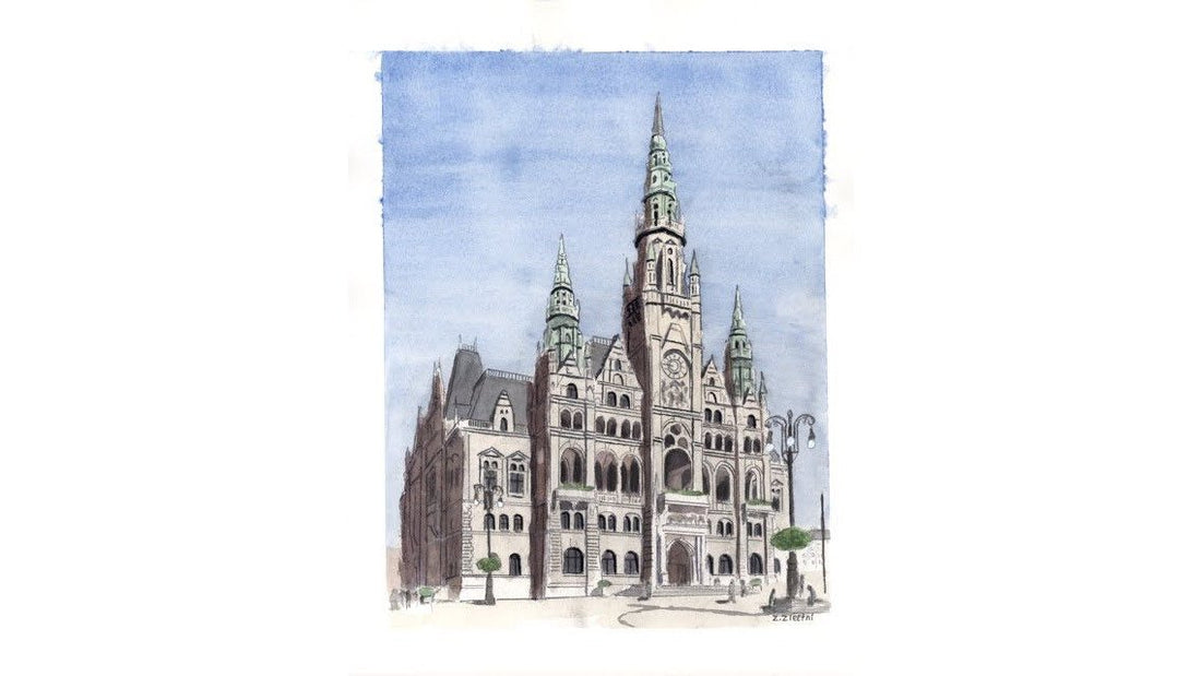 Buy Original Architectural Watercolor Art