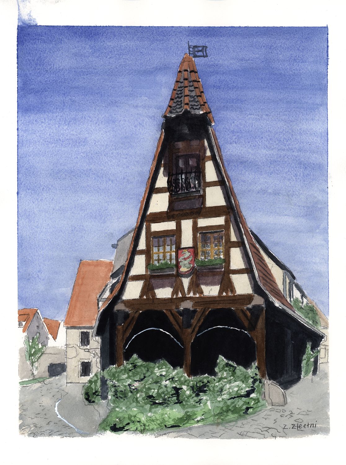 Die Gerlachschmiede Watercolor