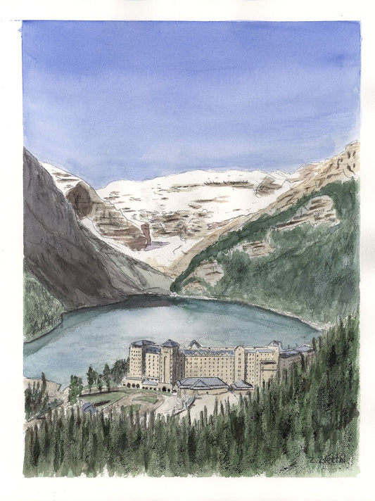 Lake Louise 2 - Watercolor