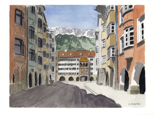 Blick durch die Herzog-Friedrich-Straße