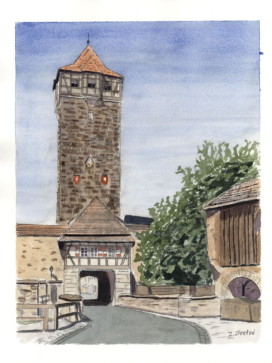 Das Klingentor Watercolor
